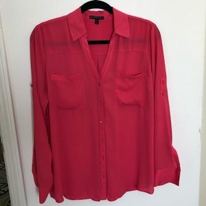 Express Magenta Portofino Top